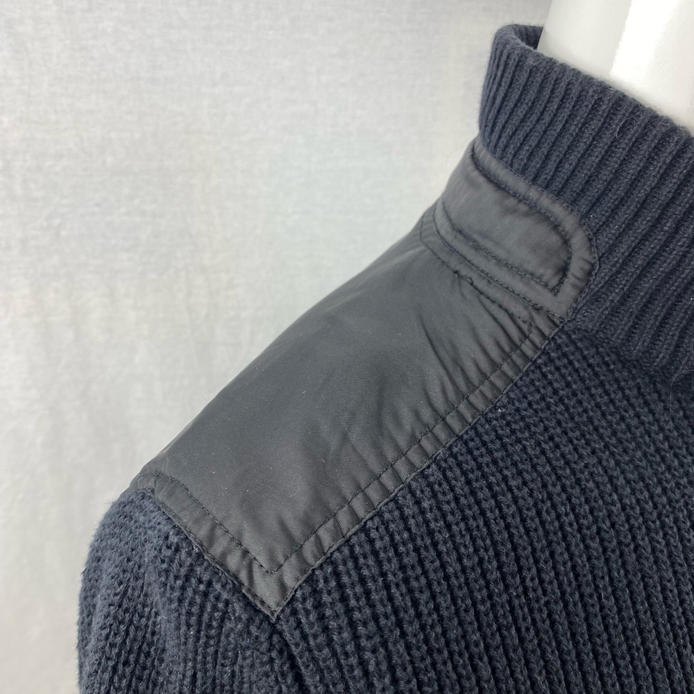 Kenneth Cole Black Ribbed Zip Cardigan - Picture 4 of 7